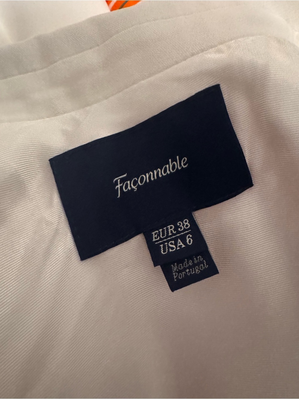 Faconnable Ivory Single-Button Tailored Blazer - Picture 4 of 5